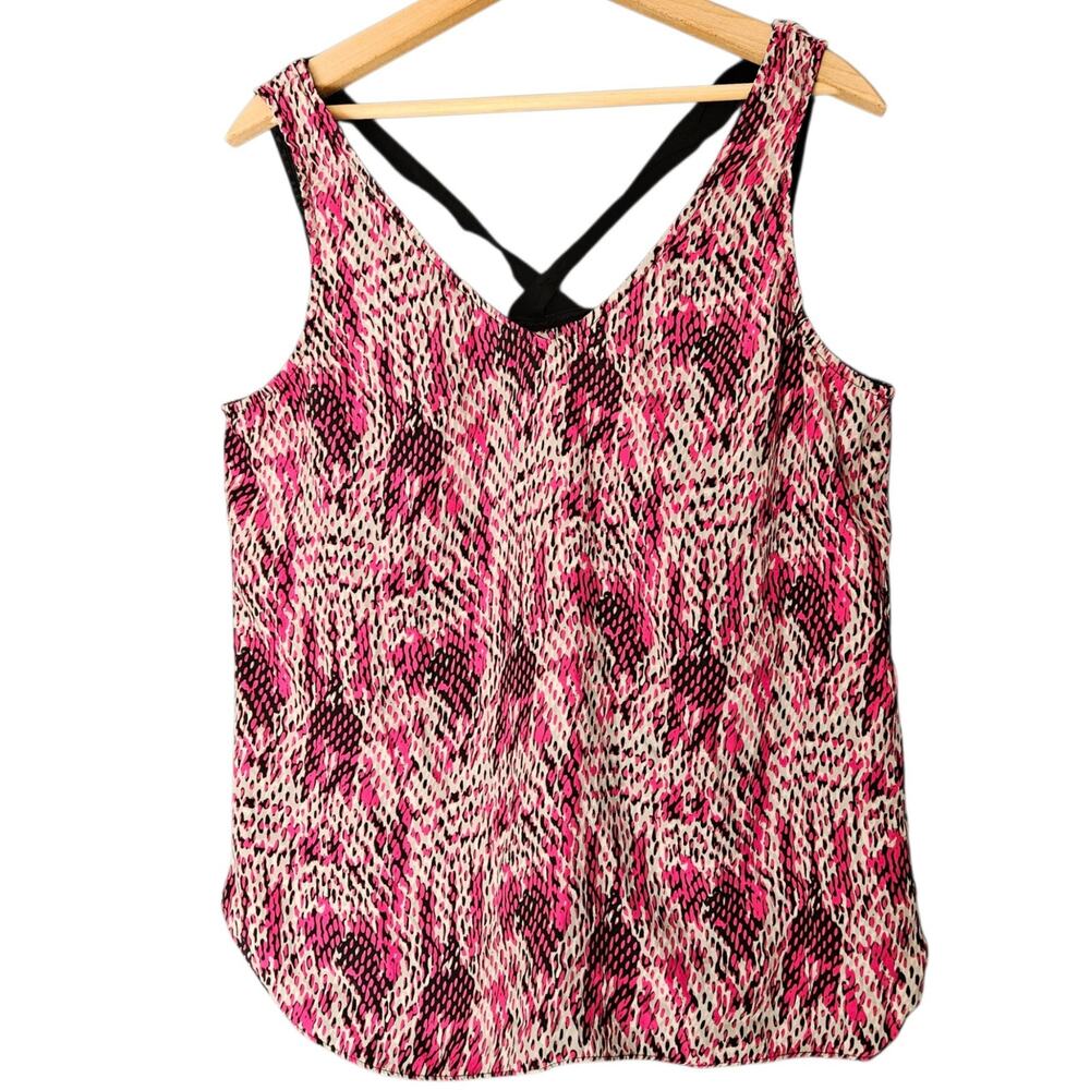 Women's Waverly Grey 100% Silk Tank Top Large